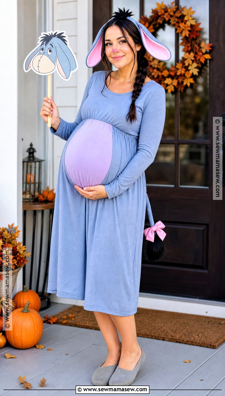 Maternity Eeyore Costume - 30 Eeyore Halloween Costume Ideas