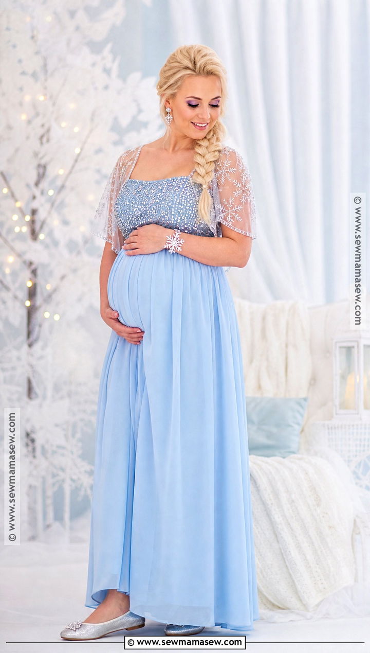Maternity Elsa Snow Queen Costume - 30 elsa frozen costume ideas