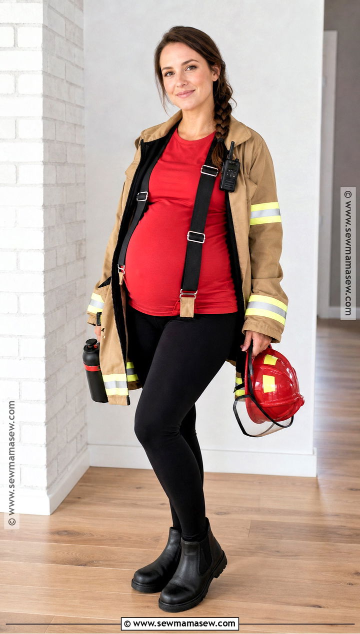 Maternity Firefighter Costume - 35 firefighter costume ideas for women