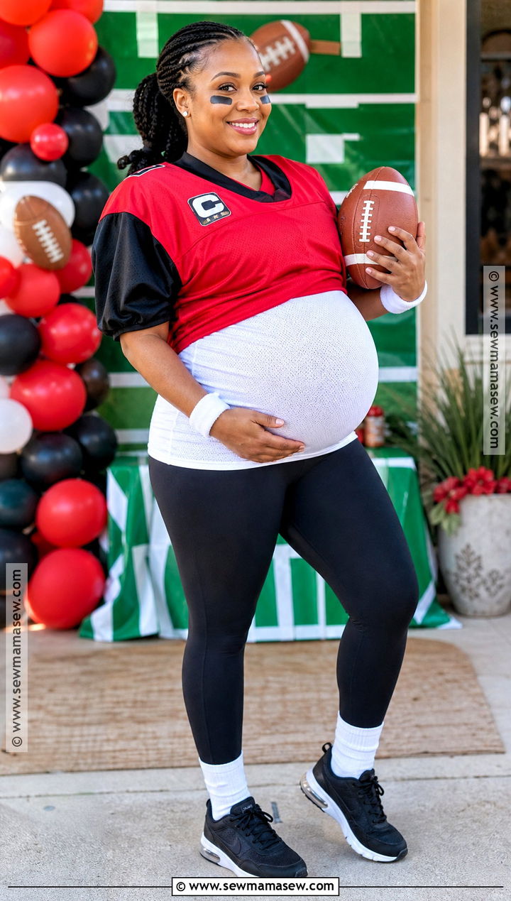 Maternity Football Player Costume - 35 football player costume ideas