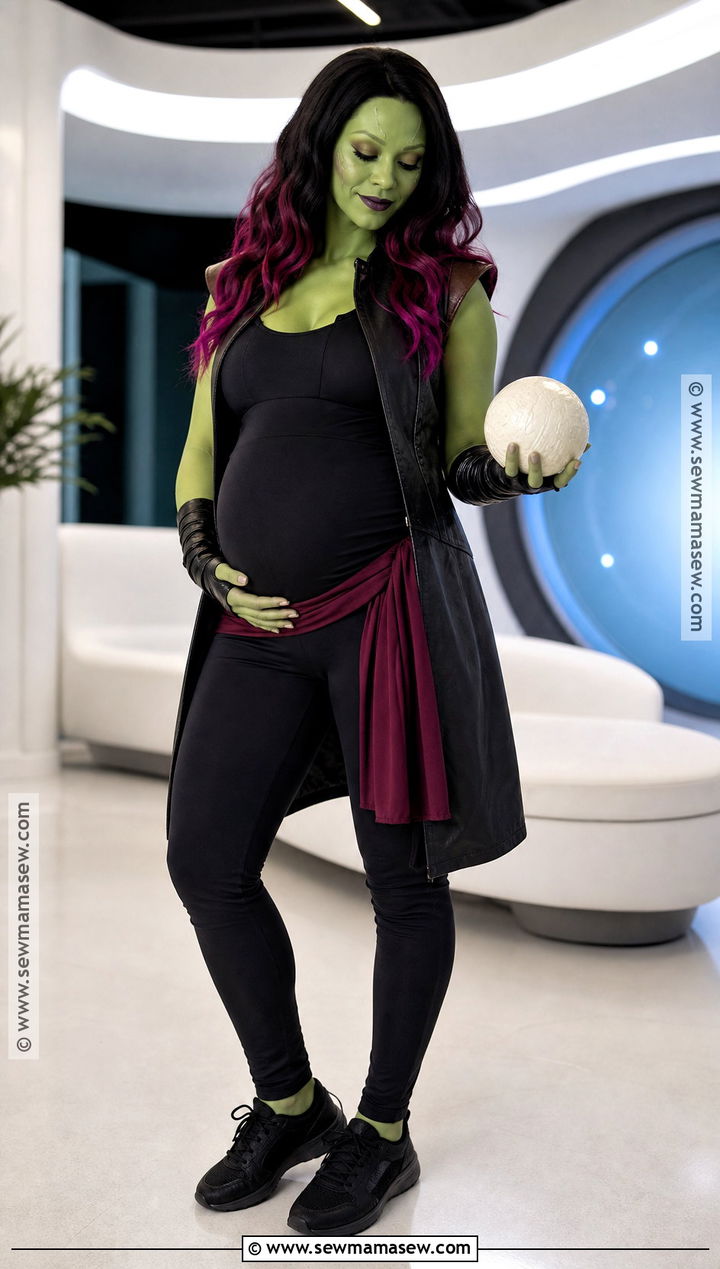 Maternity Gamora Costume With Stretch Jumpsuit - 35 gamora costume ideas