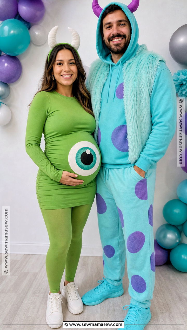 Maternity Mike And Sully Costume - 35 mike and sully costume ideas