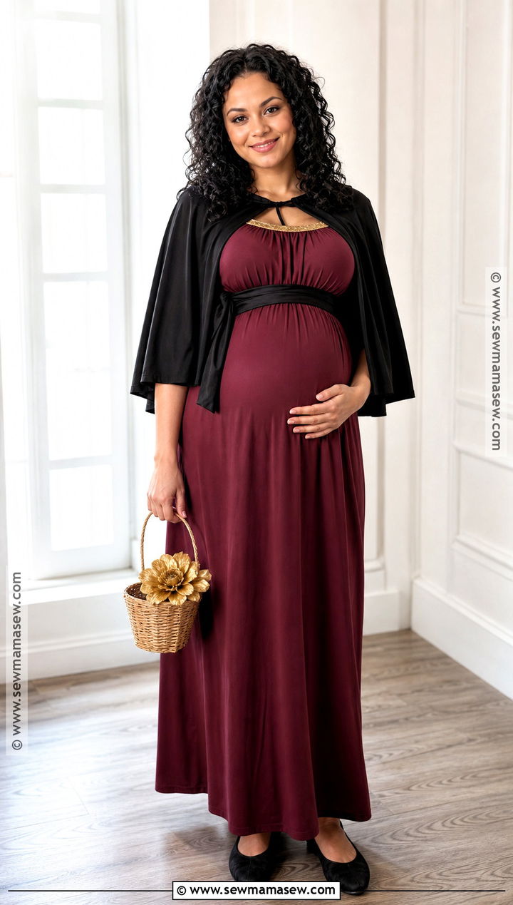 Maternity Mother Gothel Costume With Stretch Maxi Dress - 40 mother gothel costume ideas