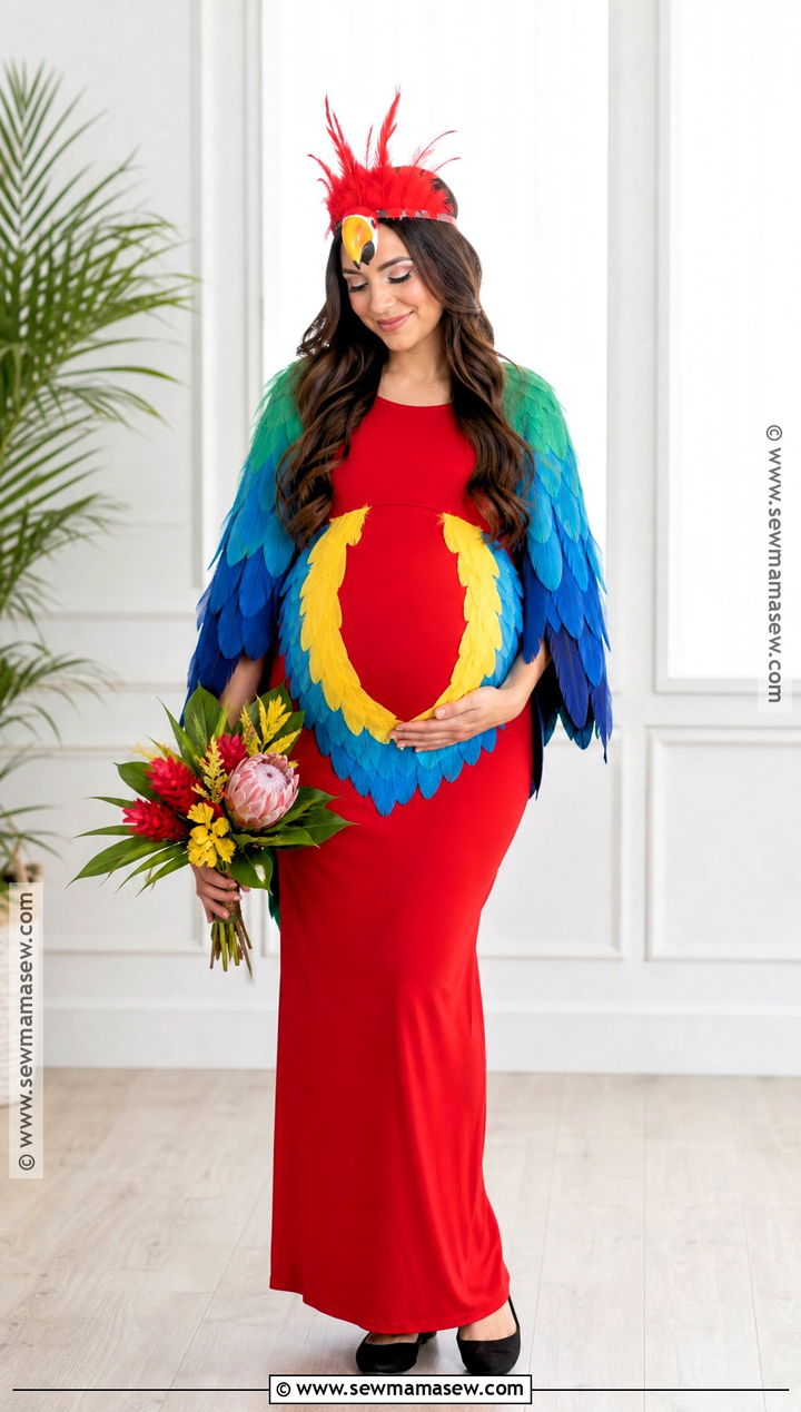 Maternity Parrot Costume - 35 parrot costume ideas