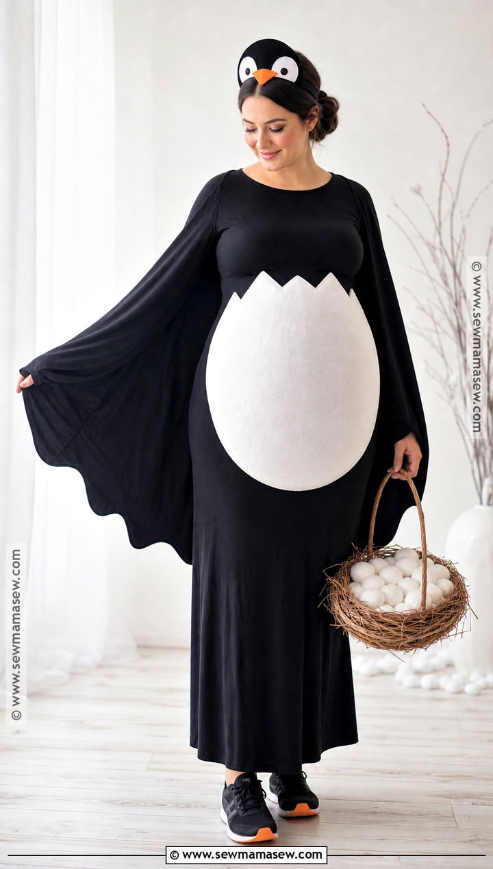 Maternity Penguin And Egg Costume - 35 penguin costume ideas