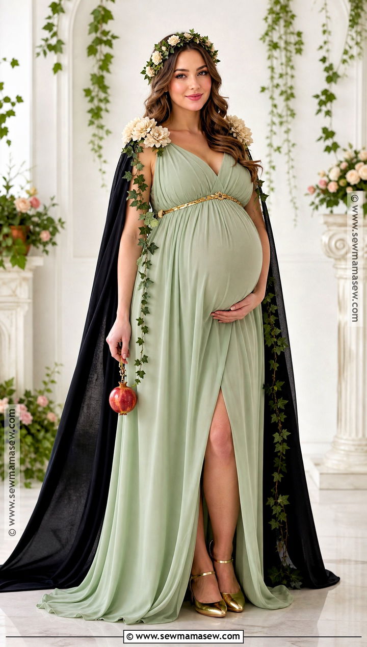 Maternity Persephone Costume - 40 Persephone Costume Ideas