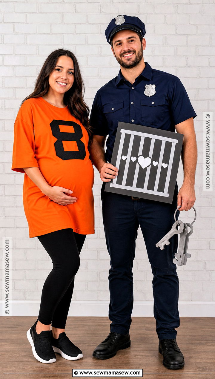 Maternity Police And Prisoner Costume - 35 police and prisoner costume ideas