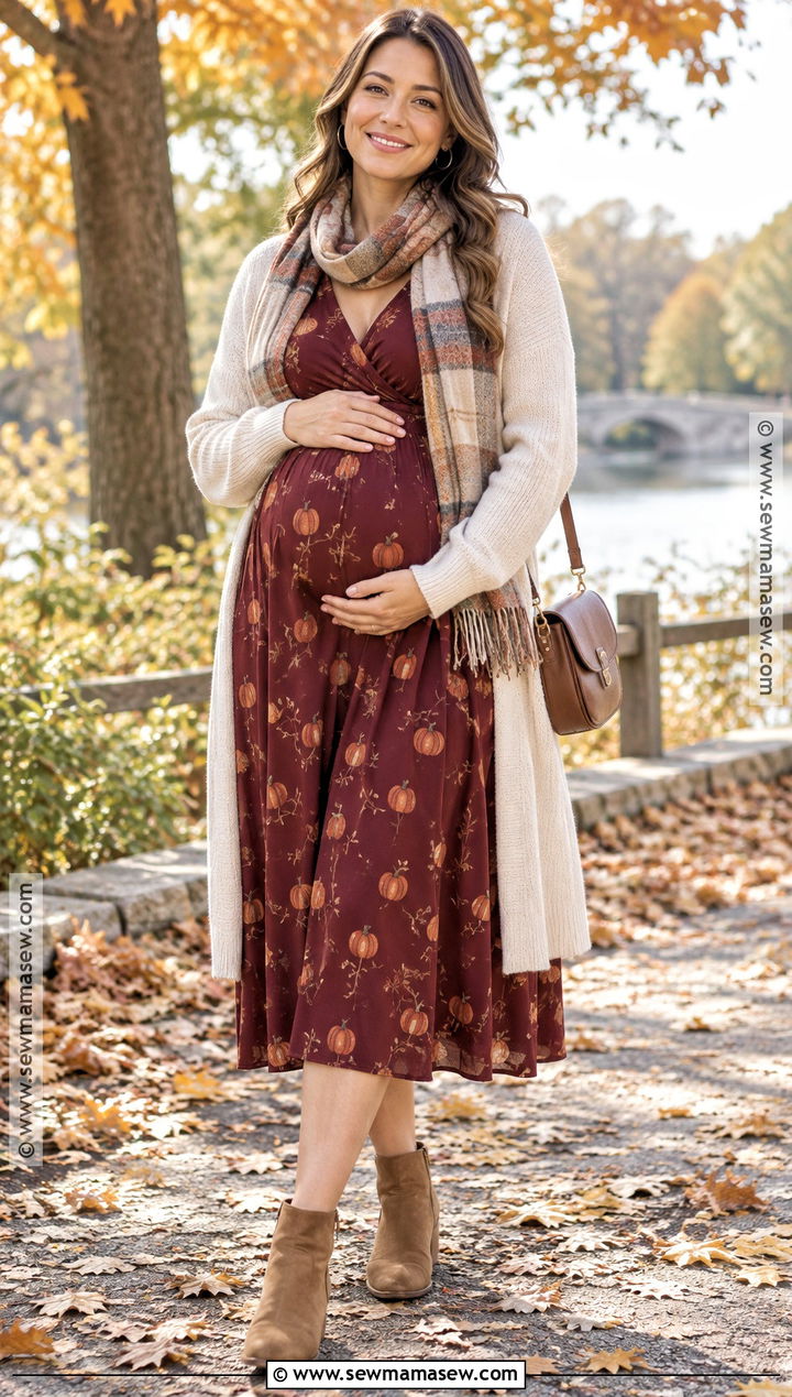 Maternity Pumpkin Dress Outfit - 15 pumpkin dresses