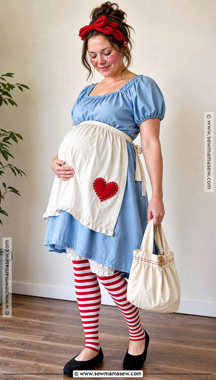 Maternity Raggedy Ann Costume With Empire Waist Dress - 30 raggedy ann costume ideas