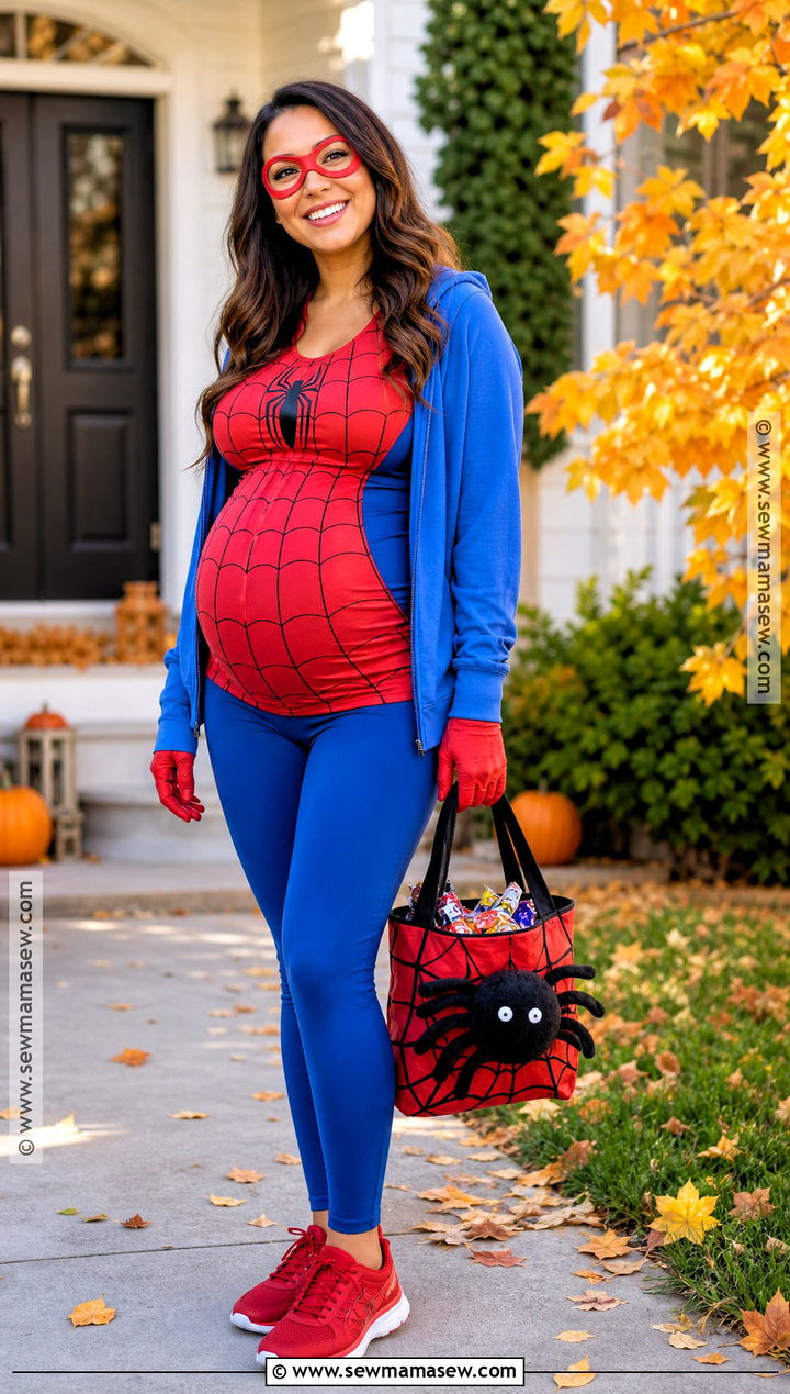 Maternity Spider Man Costume - 35 spiderman halloween costume ideas