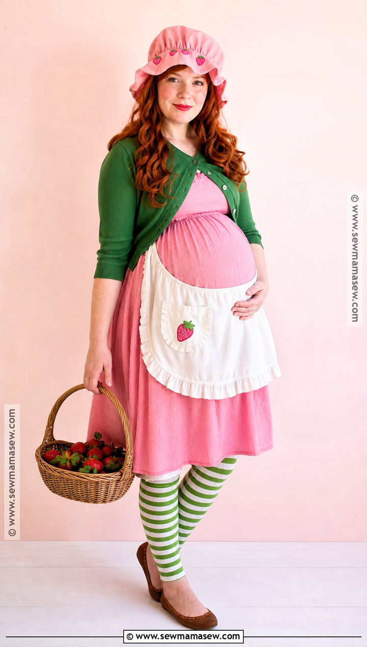 Maternity Strawberry Shortcake Costume - 50 strawberry shortcake costume ideas