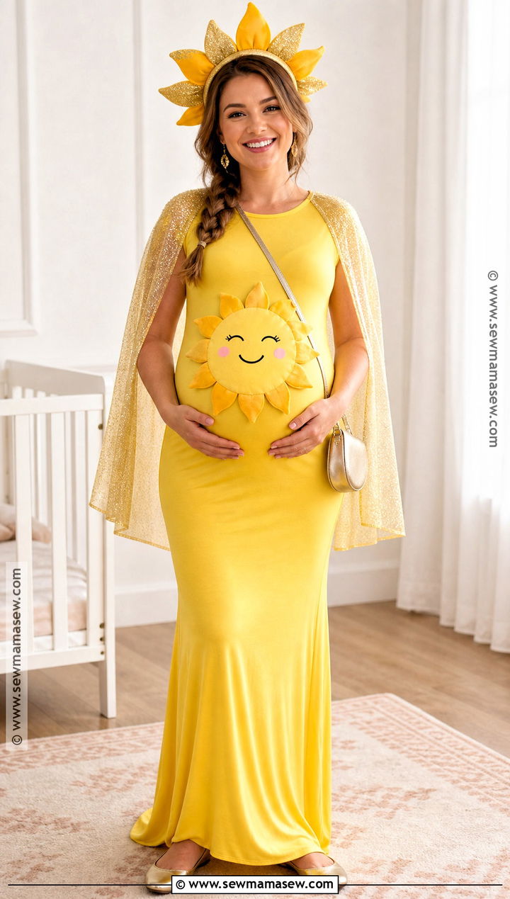 Maternity Sun Costume - 30 Sun Halloween Costume Ideas
