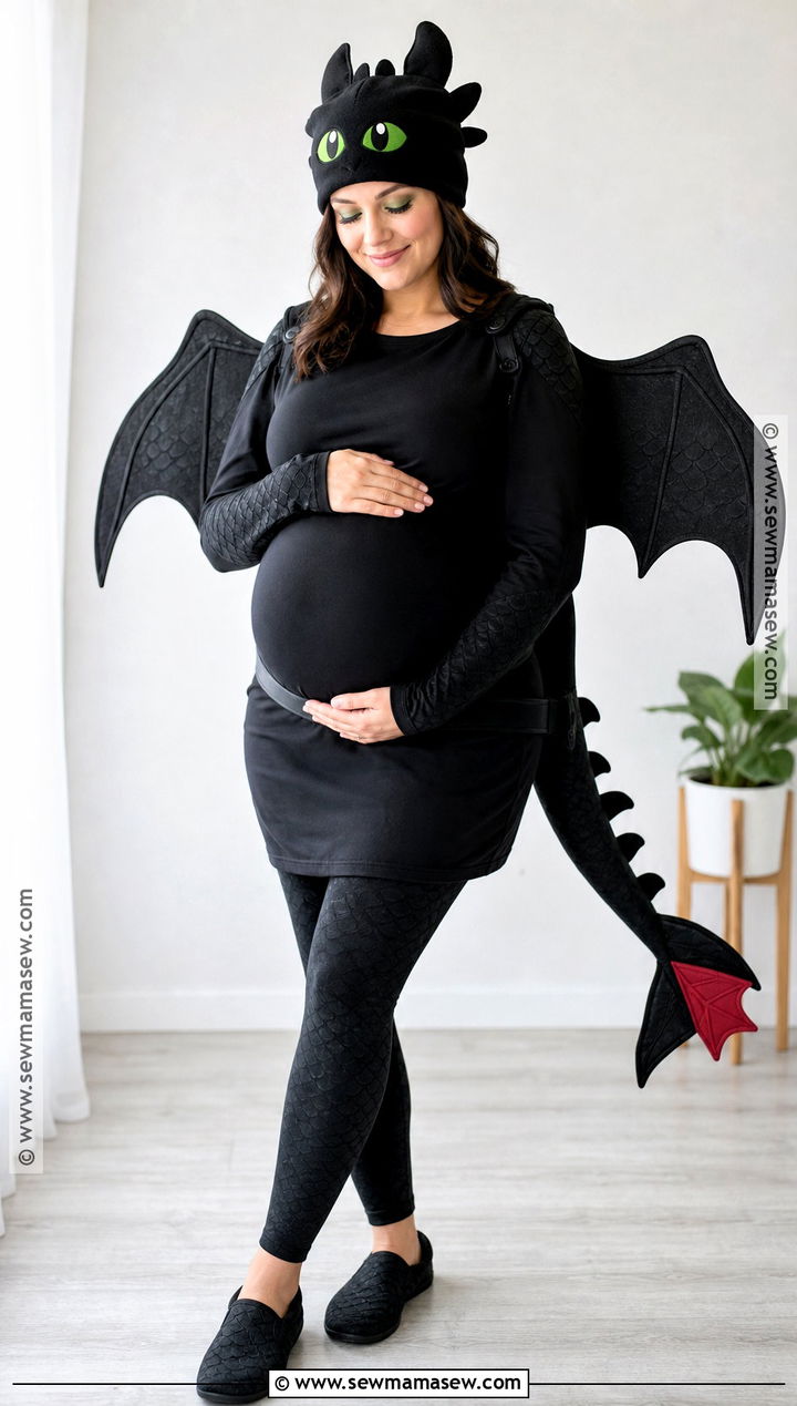 Maternity Toothless Costume - 30 toothless costume ideas