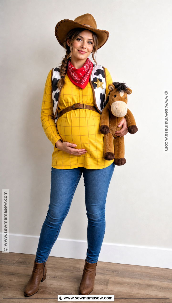 Maternity Woody Costume - 40 woody costume ideas