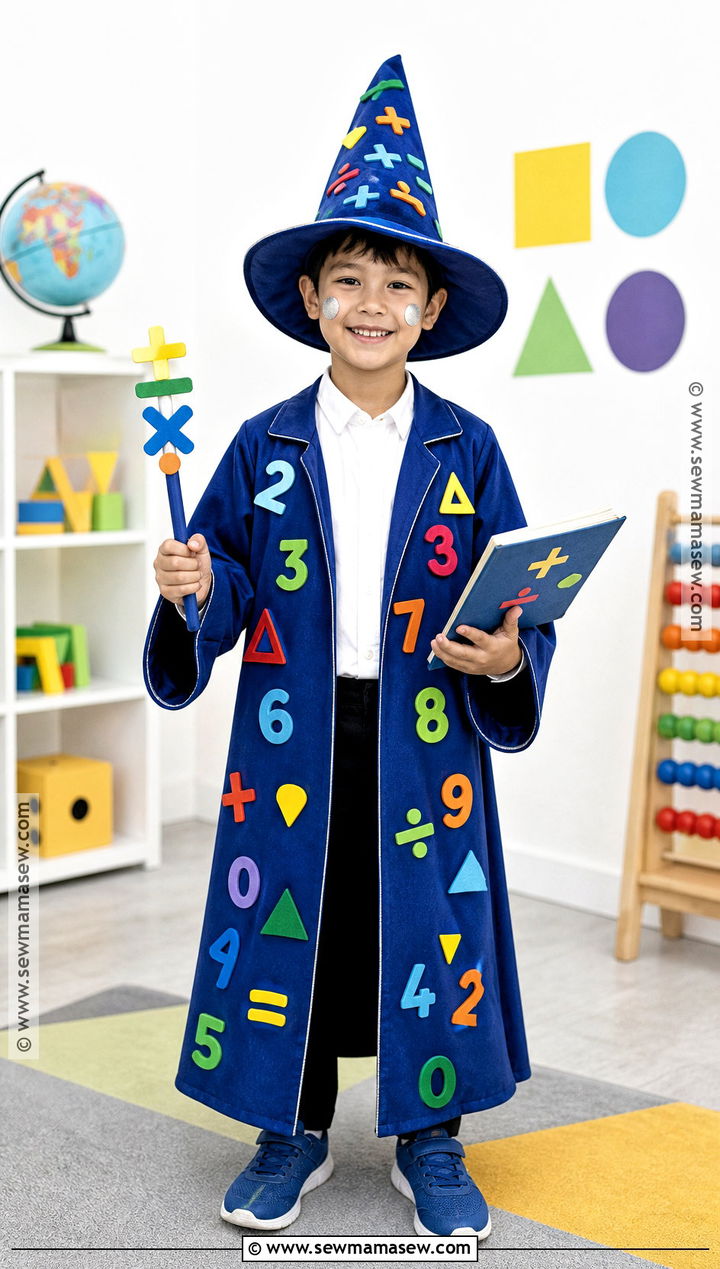 Maths Wizard Costume - 30 maths day costumes for kids