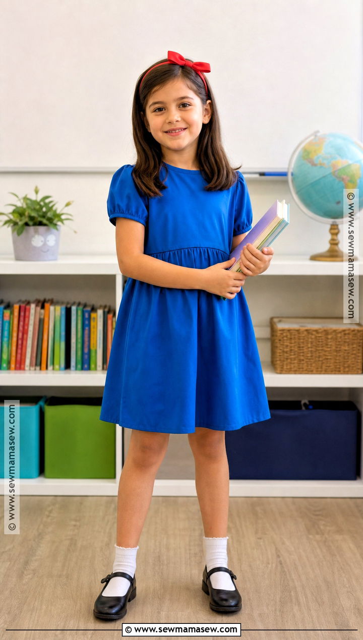 Matilda Costume With Blue Dress - 30 easy book character costumes for kids
