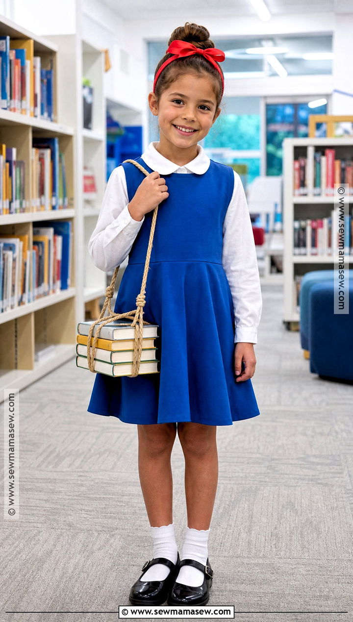 Matilda Costume With Blue Dress - 30 book character dress up day ideas