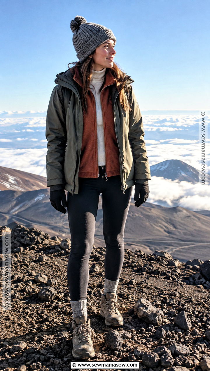 Mauna Kea Summit Layered Outfit - 15 Fall In Hawaii Outfits