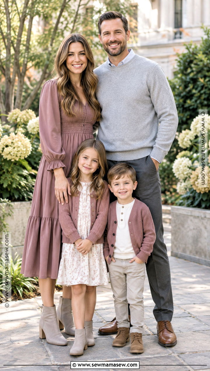 Mauve And Gray September Family Picture Outfits - 15 family pictures september outfits