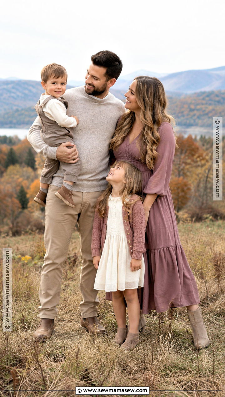 Mauve And Taupe Fall Family Picture Outfits - 15 Family Pictures Matching Outfits Fall