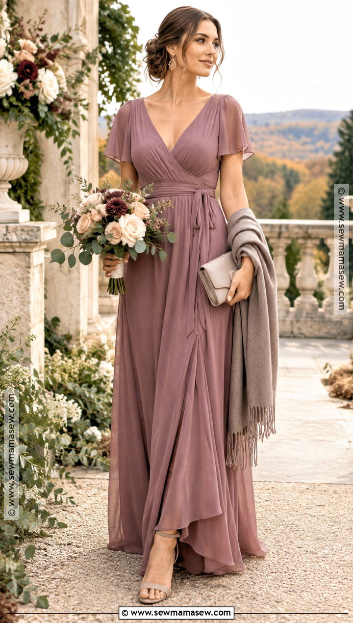 Mauve Bridesmaid Dress - 20 bridesmaid dresses fall colors