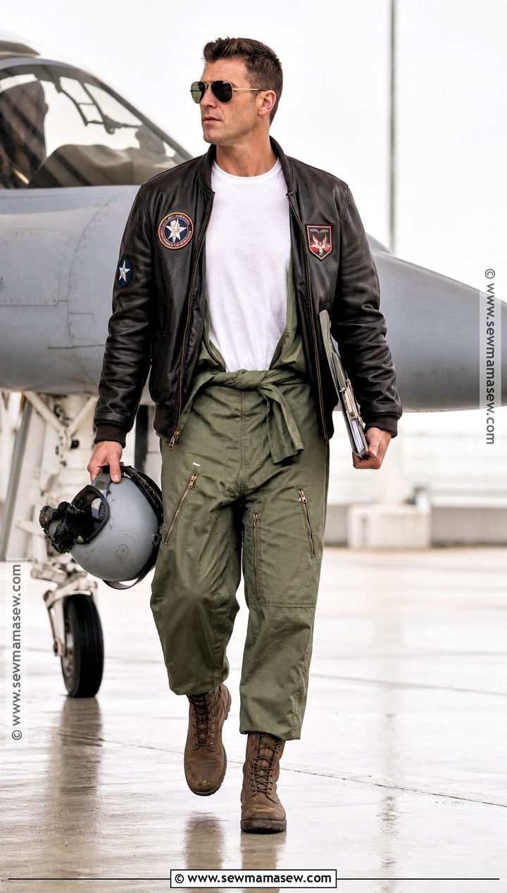 Maverick Pilot Costume With Flight Suit - 35 halloween costumes male
