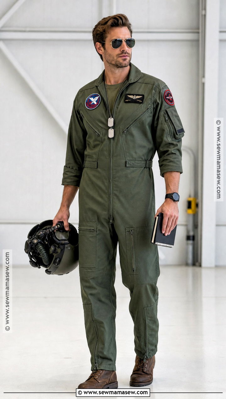 Maverick Pilot Costume With Flight Suit - 30 costumes for guys