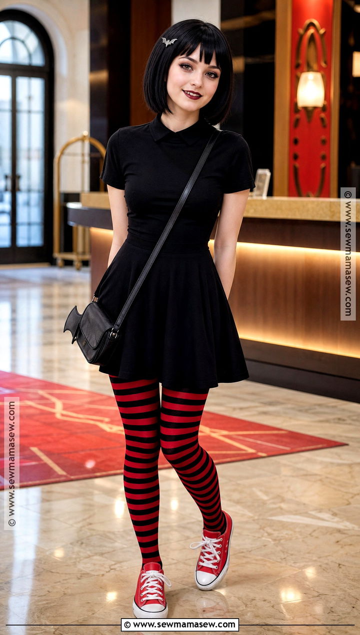 Mavis Dracula Cosplay With Striped Tights - 35 best cosplay ideas