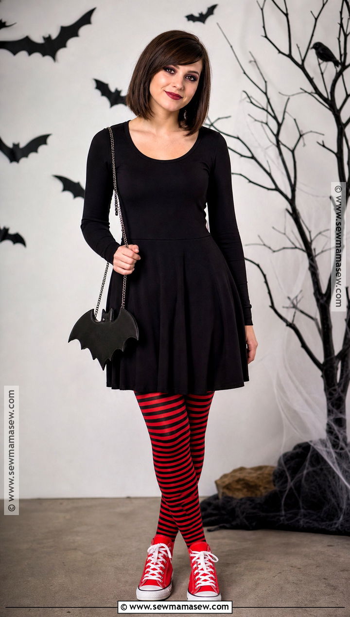 Mavis Vampire Costume With Black Mini Dress - 30 brunette halloween costume ideas