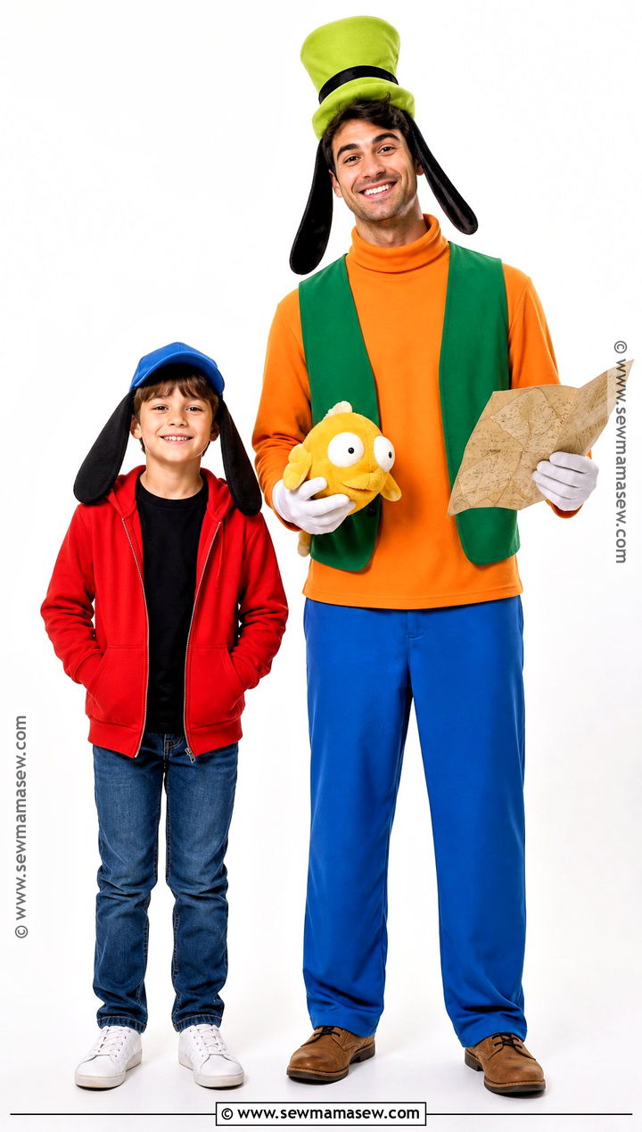 Max And Goofy Family Costume With Fishing Gear - 40 max goofy costume ideas