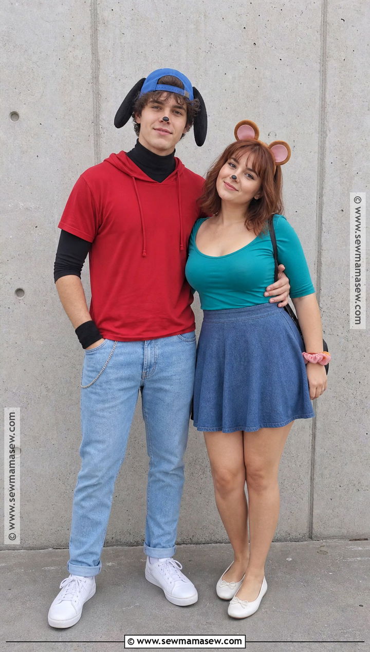 Max And Roxanne Couple Costume With Casual Clothes - 40 max goofy costume ideas