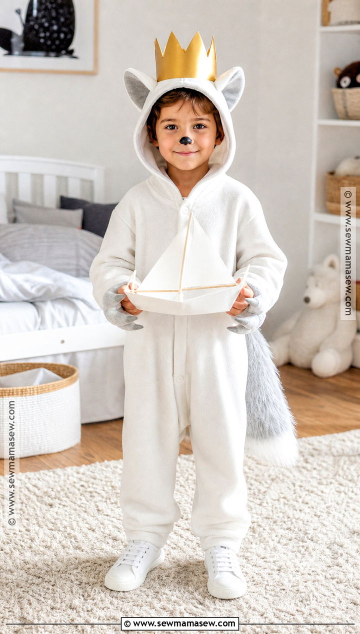 Max Costume With White Wolf Suit - 35 book character dress up ideas