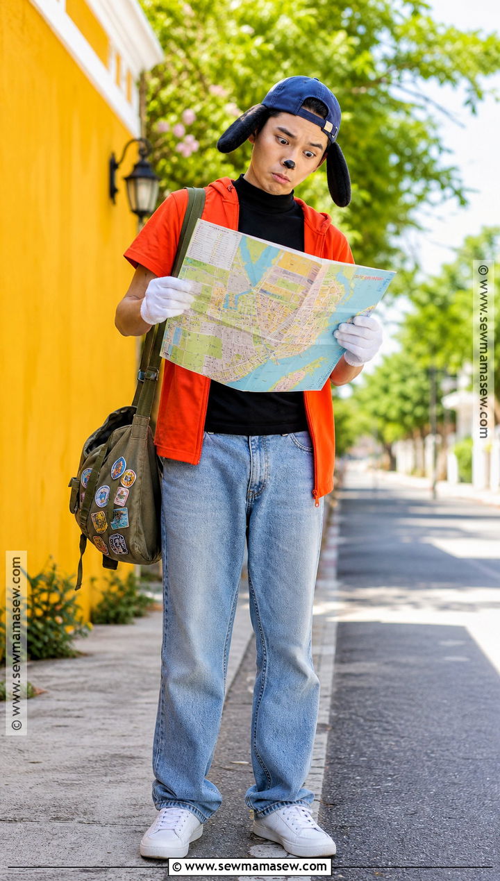Max Goof Map Reader Costume With Travel Bag - 40 max goofy costume ideas