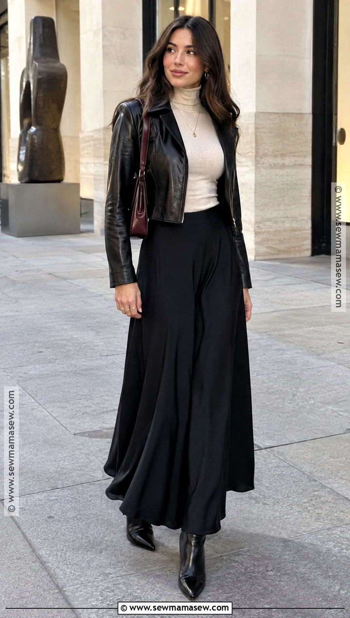 Maxi Skirt And Fitted Turtleneck Outfit - 15 Fall 2026 Trends Fashion