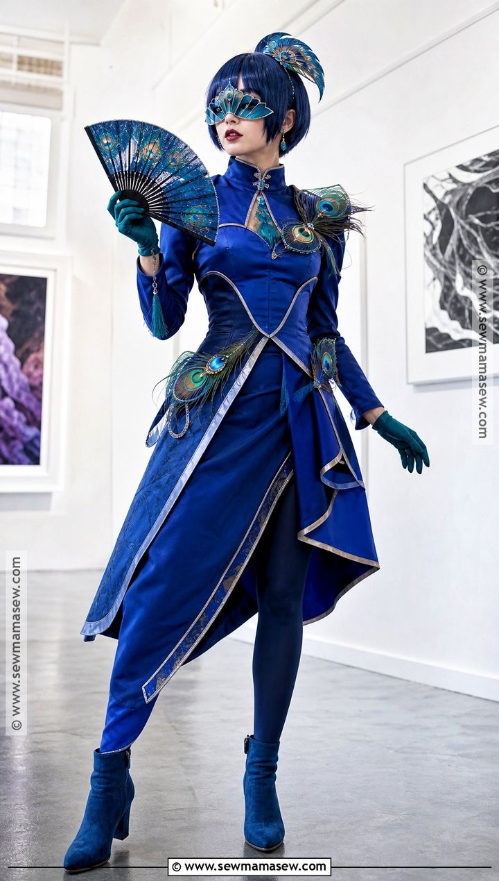 Mayura Cosplay With Blue Peacock Dress - 30 Miraculous Cosplay Ideas
