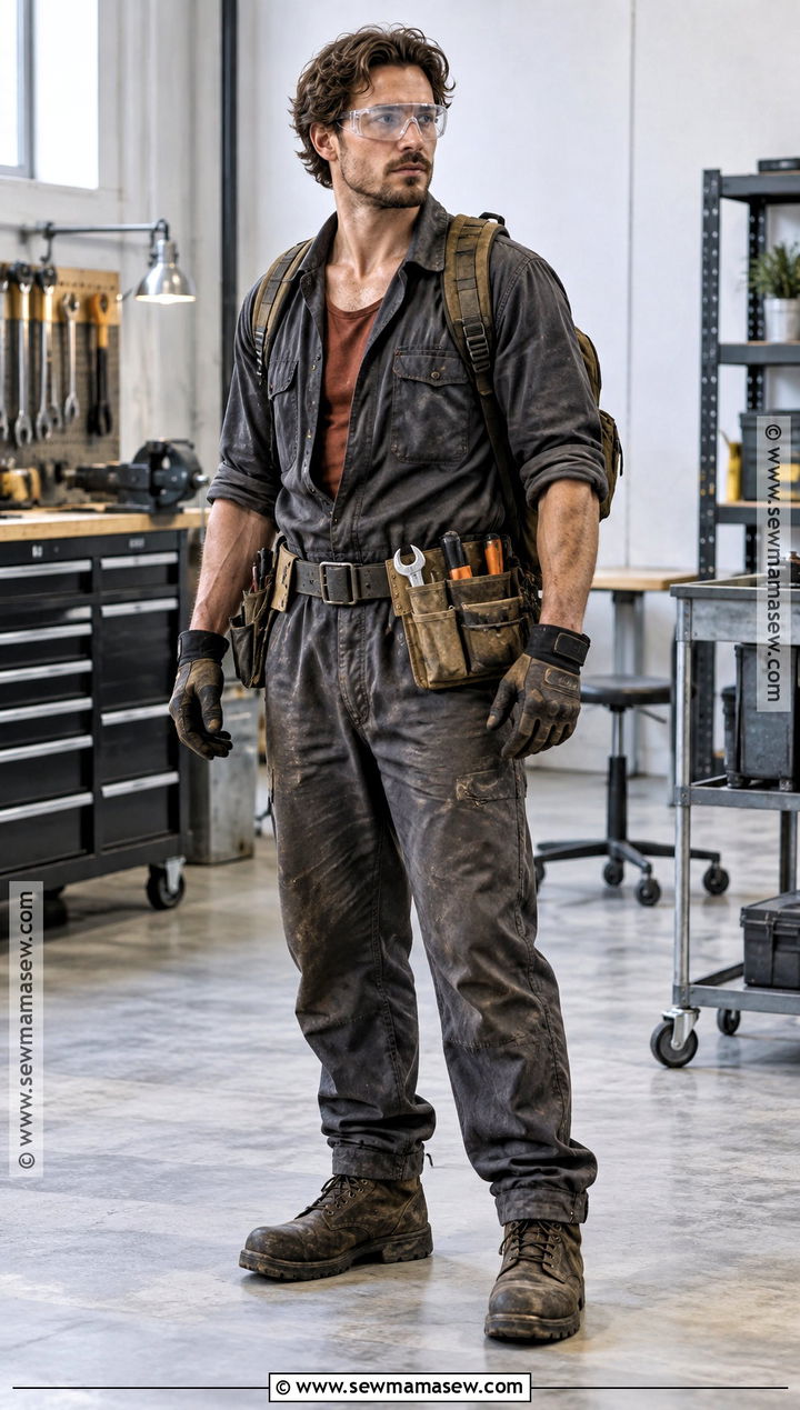 Mechanic Workshop Survivor Outfit - 30 Zombie Apocalypse Aesthetic Outfits