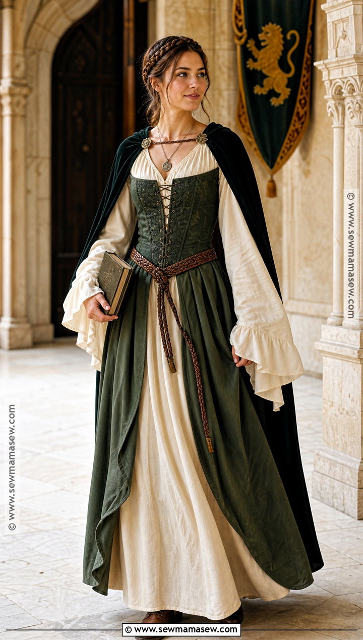 Medieval Court Lady Corset Costume - 35 corset costumes