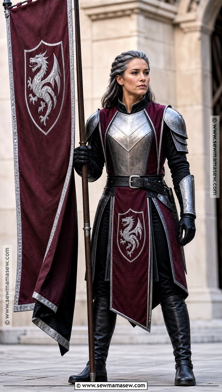 Medieval Knight Costume With Silver Armor - 30 Masc Halloween Costumes for Women
