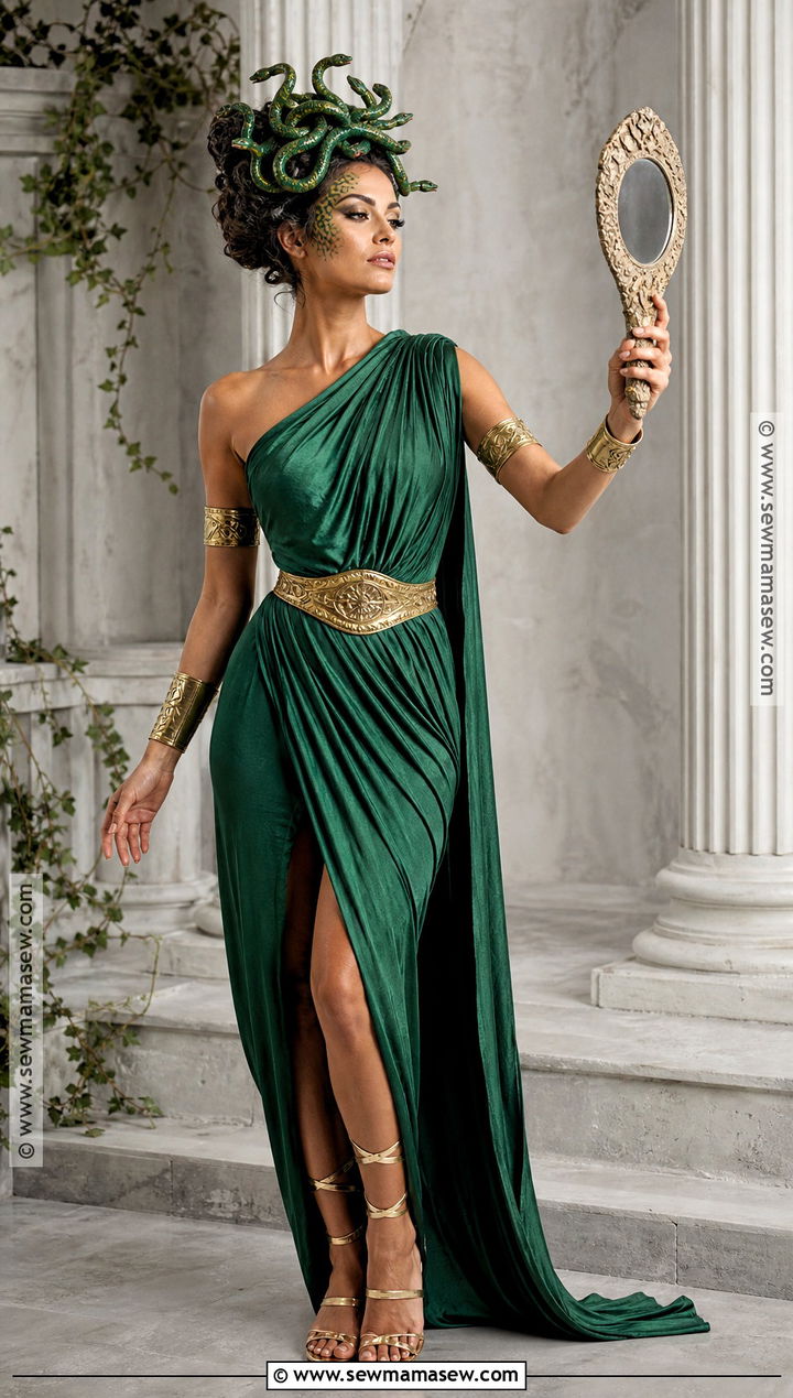 Medusa Costume With Snake Crown - 40 unique halloween costumes for women