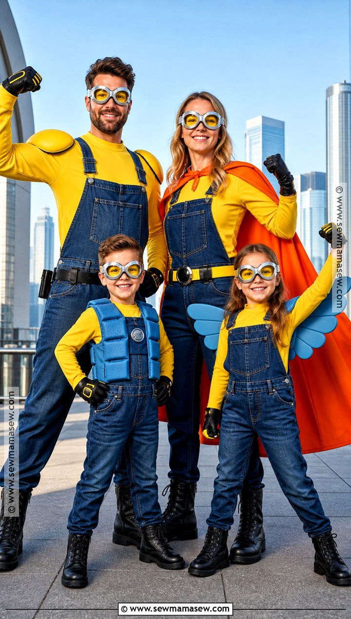 Mega Minion Family Costume - 30 minion family costume ideas