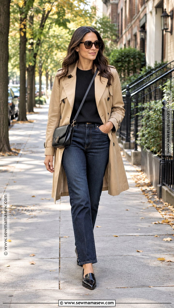 Meghan Markle Trench Coat And Jeans Outfit - 15 meghan markle fall style ideas