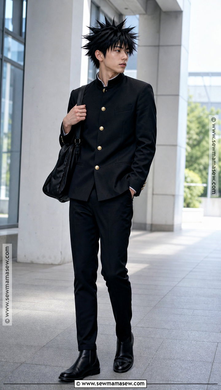 Megumi Fushiguro Black Uniform Cosplay - 30 characters to cosplay with black hair ideas