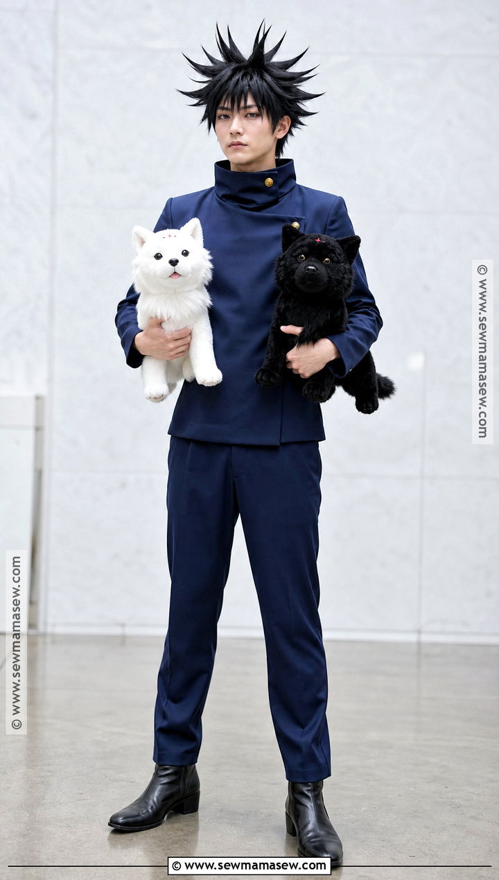 Megumi Fushiguro Cosplay With Navy Jacket - 40 anime cosplay outfits