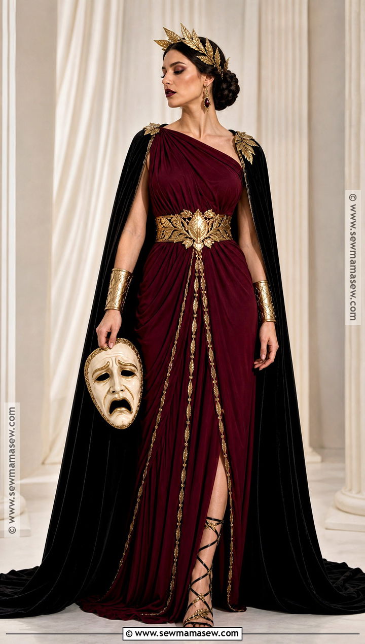 Melpomene Tragedy Muse Costume - 50 greek goddess costume ideas
