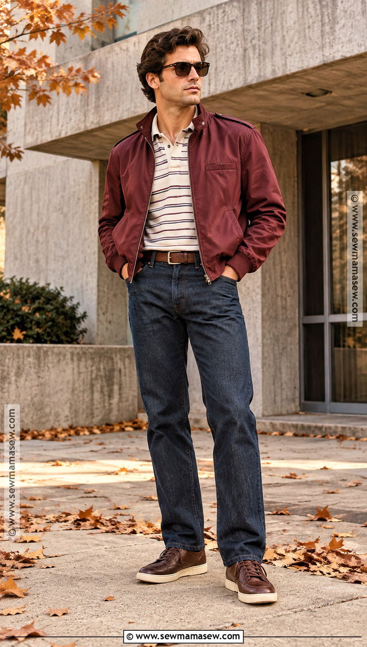 Members Only Jacket 80s Fall Outfit - 15 80s fall outfits for men
