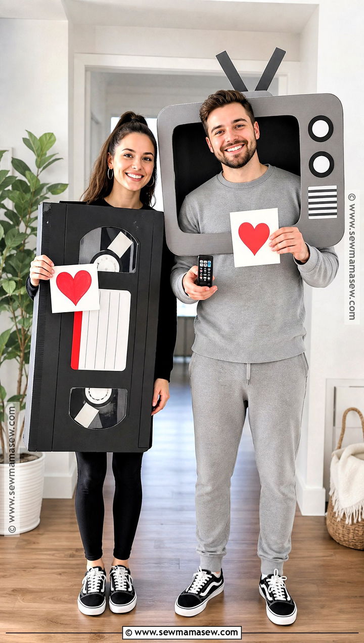 Memory Tape And Television Couple Costume - 30 50 first dates costumes