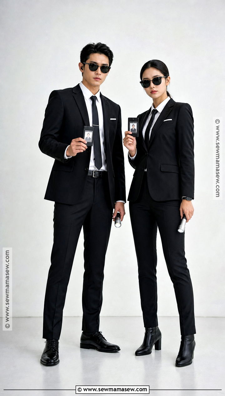 Men In Black Agents Couple Costume - 50 couple halloween costumes