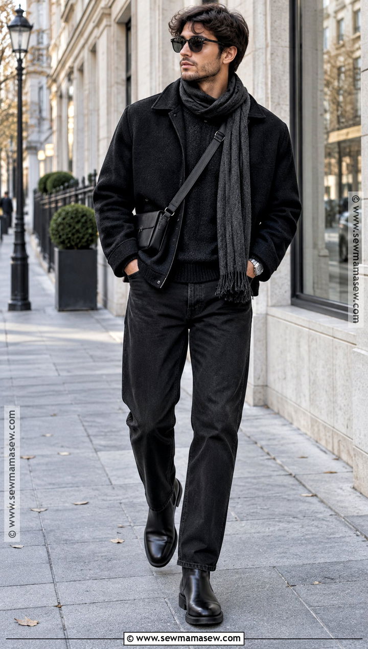 Mens All Black Casual Autumn Outfit - 25 mens clothing styles casual outfits for men autumn 2026
