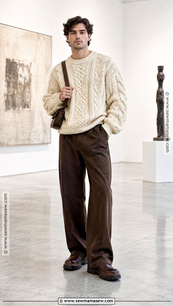 Mens Architectural Sweater Outfit - 15 fall 2026 mens fashion trends