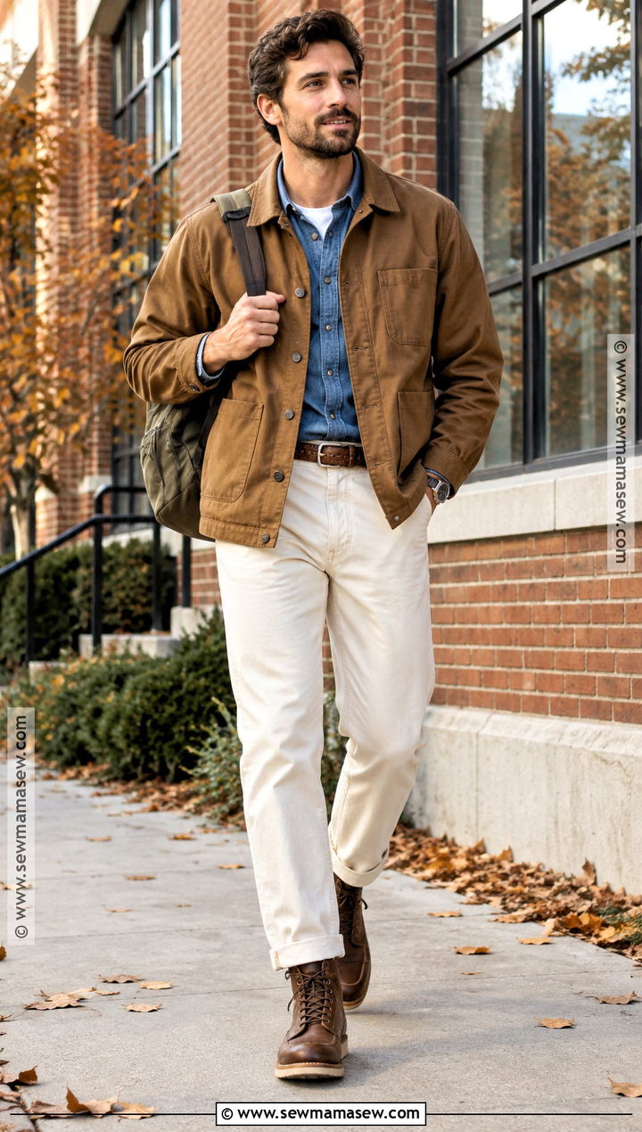 Mens Autumn Chore Coat Outfit - 20 autumn man style ideas